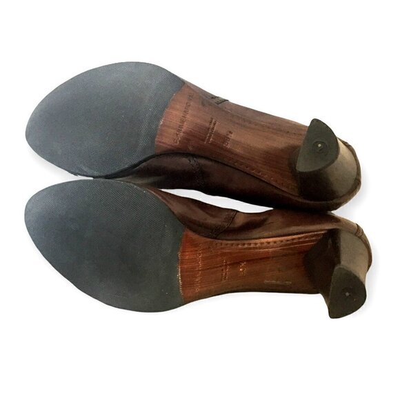 Vintage‎ Y2K Costume National side gore brown booties 38.5 EU - Picture 5 of 14